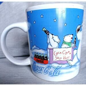 Coffee cup mug Coca-Cola Polar Bear Gibson 1998 Collectable microwaveable cute
